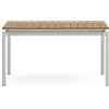 La Forma Tavolo allungabile da esterno Canyelles in legno composito e alluminio grigio chiaro 140 (200) x 90 cm