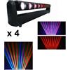 GOLDEN CENTURY MH1040 BARRA MOTORIZZATA 10 LED DA 40W RGBW IN BUNDLE 4 IN 1 FLIGHT CASE