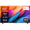 TCL 55PF650A 4K TV Ultra HD da 55 pollici, HDR, Smart LED Fire TV (Dolby Vision, Dolby Atmos, DTS, HDR 10, Alexa integrato, Airplay 2, Miracast)