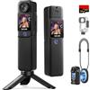 SJCAM C300 Vlog Camera,Action Cam 4K con Stabilizzazione 6-Assi,7Ore di Autonomia,Doppio Schermo Touch, Impermeabile 30M, Grandangolo 154° Microfono Integrato e Scheda 64GB Inclusa(Nero)
