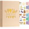 Lanpn A5 Libro di Ricette da Scrivere, Quaderno per Ricette Il Mio Ricettario in Pelle, Recipe Cook Journal Book to Write in Your own Recipes, Libri di Cucina Cooker Girl Libro, Avena, Inglese