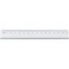 ImpocoWeb Righello in Alluminio, 15 cm, Profili Smussati Antigraffio, Silver