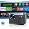 TOPTRO Proiettore 22000 Lumen Videoproiettore Professionale FHD 4K Smart Android TV