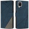 SONWO Cover per Samsung Galaxy A12 / Galaxy M12, Flip Caso in PU Pelle Case Cover Custodia con Slot per Schede e Supporto Stand per Galaxy A12 / Galaxy M12, Blu