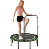 SPORTNOW Trampolino Fitness con Manubrio Regolabile, in Acciaio e Plastica, Verde | Aosom Italy