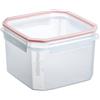 TATAY Contenitore per Alimenti, in Vetro, Ermetico, Capacità 2,9L, Coperchio a clip, Senza BPA, Adatto a microonde, Forno, Congelatore e lavastoviglie, Rosso Mirtillo, Misura 18,8 x 18,8 x 12,8 cm