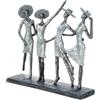 Casablanca modernes Design Casablanca - Scultura - Figura - Figura - 4 Signore - Poly - Colore: argento antico
