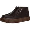 Clarks Uomo Stivali In Pelle Torhill Hi, Dark Brown, 45 EU
