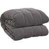 vidaXL Coperta Ponderata Grigia 137x200 cm 6 kg Tessuto