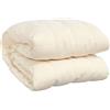 vidaXL Coperta Ponderata Crema Chiaro 155x220 cm 7 kg Tessuto