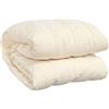 vidaXL Coperta Ponderata Crema Chiaro 150x200 cm 7 kg Tessuto
