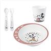NUK Disney Mickey Set Pappa | 6+ Mesi | Include Piattino, Forchettina, Cucchiaino E Tazza | | 4 Pezzi