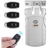 Dioche Sicurezza domestica telecomando senza chiave invisibile con serratura elettronica telecomando touch locked & unlock(Argento + USB Bluetooth)