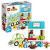 LEGO DUPLO Town Casa su Ruote, Set da Campeggio con Mattoncini Grandi e Figure, Macchina Giocattolo per Bambina e Bambino dai 2 Anni, Giochi Educativi 10986