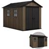 Keter Casetta da giardino keter apex 7511/1175 in resina marrone doppia opzione montaggio 230x350x246 cm