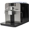 Gaggia RI9305-11 Brera Macchina da Caffe' Automatica per Espresso e Cappuccino Caffe' in Grani o Macinato 1400 W Argento-Nero Brera Black Solo Macchina