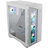 MSI MPG GUNGNIR 110R - Case PC Mid Tower, 4 ventole ARGB da 120 mm, scheda di controllo ARGB da 1 a 6, USB Type-C, vetro temperato, MSI Center, ATX, MATX, mini-ITX