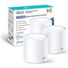 TP-Link Deco X60(3-pack) Nuova Versione AX5400Mbps Mesh Router Wi-Fi 6 Router e Ripetitore 160MHz 3 Pezzi con Copertura Fino a 660? Ideale Per Case Grandi Compatibile con Amazon Alexa