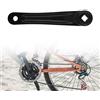 Yosoo Health Gear Guarnitura Bici, Pedivella Bici Pedivella Bici 170mm, Pedivella Sinistra Per Bici In Lega Di Alluminio Single Speed Guarnitura Per Bici Da Strada, Mountain Bike, Bicicletta (foro