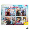 Frozen Puzzle per Bambini Frozen Double-face 4 in 1 48 Pezzi 35 x 1,5 x 25 cm [6 Uni