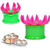FLOTRUTE Set di 2 Stampi per Panini Ripieni a Vapore Baozi Maker Fare Panini Fai da Te Stampo Per Panini Ripieni Al Vapore Fai-da-te Empanada Maker Stampo per Pane Fatto a Vapore Fai (piccolo & grande)