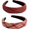 KAYLRE 2 PCS Cerchietti per Capelli Bombatti in Velluto Donna Cerchietti Imbottiti Donna Velluto Felpa Eleganti Vintage Cerchietti Bombati per Decorazione Capelli Donna Ragazza