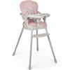 Innovaciones Ms Belly - Seggiolone Pappa 6M+ Evolutivo Sedia e Rialzo sedia colore Rosa