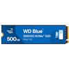 Western Digital WD Blue SN5000 SSD 500GB, M.2 2280 NVMe SSD Interno, PCIe Gen4, velocità fino a 5000 MB/s, Tecnologia nCache 4.0, Include Acronis True Image per Western Digital, clonazione e migrazione del disco