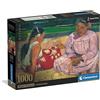 Clementoni - Puzzle 1000 Pezzi Arte per Adulti e Ragazzi, Museum Collection, Tema Femmes de Tahiti di Gauguin, con Poster Incluso, Compact Box, Idea Regalo Uomo e Donna, Made in Italy, 70x50 cm, 39975