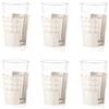 Guzzini - Tiffany, Set di 6 Portabicchieri Universali - Bianco Latte, 13,4 x 8 x h16,5 cm -199700156
