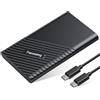 fanxiang 4 TB SSD Esterno Portatile, Fino a 2000 MB/s Lettura, USB C USB3.2 Gen2x2 PSSD, Unità a Stato Solido Esterne Compatibile con PC Desktop/Laptops/Smartphone