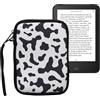 kwmobile Custodia Universale per eReader - Copertina in Neoprene nero/bianco con Chiusura a Zip - Misura 17 x 12 x 2 cm - Astuccio portatablet