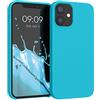 kwmobile Cover per Apple iPhone 12 mini Custodia - Back Case per Smartphone in Silicone TPU - Protezione Gommata - ghiaccio freddo