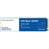 Western Digital WD Blue SN570 500GB M.2 PCIe NVMe SSD, con velocità di lettura fino a 3500 MB/s