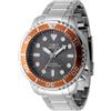 INVICTA Pro Diver Orologio da Uomo in acciaio inossidabile con movimento Quarzo - 48mm, Argento/Arancione