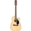 Fender CD-60SCE Chitarra Elettroacustica 12 Corde Dreadnought, Natural