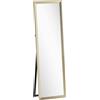 HOMCOM Specchio a figura intera, posizionamento flessibile, 160 x 50 cm, Oro | Aosom Italy