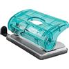 Rapid Colour'Breeze, Mini Perforatore a 2 fori per casa ufficio pratica e robusta, Fora fino a 10 fogli, Bucatrice da tavolo e scrivania portatile con cassetto di raccolta inferiore, Azzurro, 5001332