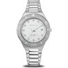 BERING 18936-704 Reloj de Cuarzo para Mujer con Caja de Acero Inoxidable Plateado de 36 mm, Esfera Blanca, Brazalete y Detalles Inoxidable, Resistencia al Agua de 10 ATM, 13940-516