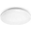 Briloner - Plafoniera LED con Cielo stellato, plafoniera LED bagno IP44, decoro traforato, luce bianca neutra, Ø34 cm, bianco