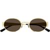 Gucci Occhiali da Sole GG1854S 005 Oro/Marrone Unisex