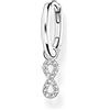 Thomas Sabo Orecchini 925 argento zirconia_cubica Donna, Argento, OneSize - CR704-051-14