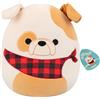 Squishmallows Brock - Bulldog bianco e marrone chiaro, 30,5 cm