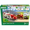 BRIO World — 36079 Passenger Train Starter Set A | Trenino giocattolo in legno composto da 22 pezzi per bambini dai 3 anni in su