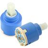 Lcyen 2 cartucce in ceramica da 35 mm, cartuccia rubinetto, cartuccia miscelatore, per rubinetti, rubinetti, rubinetti, cartuccia di ricambio per rubinetto bagno, rubinetto della cucina e lavabo
