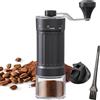 KEORHEZ Macinacaffè manuale Mini Coffee Grinder con 40 livelli regolabili, Macinacaffè manuale portatile con capacità di 30 g, macina conica con manovella per viaggi, ufficio, espresso, pour over e altro