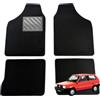 MTC Automotive Tappetini per Fiat Panda 141 (anche 4x4) dal 1986 al 2003 su Misura, Antiscivolo, battitacco in Gomma Rinforzato, velcro perimetrale
