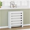 Gecheer Copertura Termosifone Bianca 78x20x82 cm Legno Multistrato,Copritermosifone a Doghe,Copertura Termosifone,Copertura per Termosifone in MDF,Copritermosifone Moderno,P852681