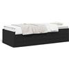 Gecheer Divano Letto con Cassetti Nero 90x190 cm in Legno Multistrato,Struttura,Telaio,Letto,Giroletto,Singolo,Matrimoniale,Struttura Letto,Moderna,Letto con Doghe,J3280882
