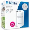 BRITA On Tap HF Pack 2, due cartucce filtranti acqua, ricambio filtro acqua compatibile BRITA On Tap, 1051014